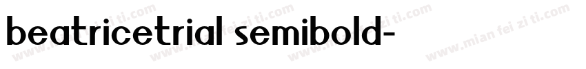 beatricetrial semibold字体转换